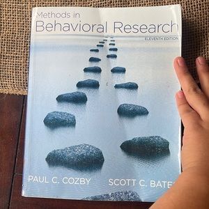 Methods in behavioral research